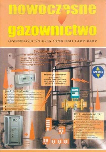 Nowoczesne Gazownictwo Nr 2 (III) 1998