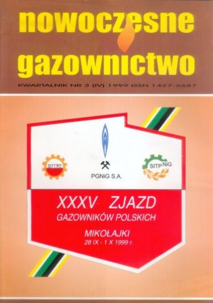 Nowoczesne Gazownictwo Nr 3 (IV) 1999