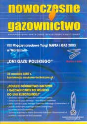 Nowoczesne Gazownictwo Nr 3 (VIII) 2003